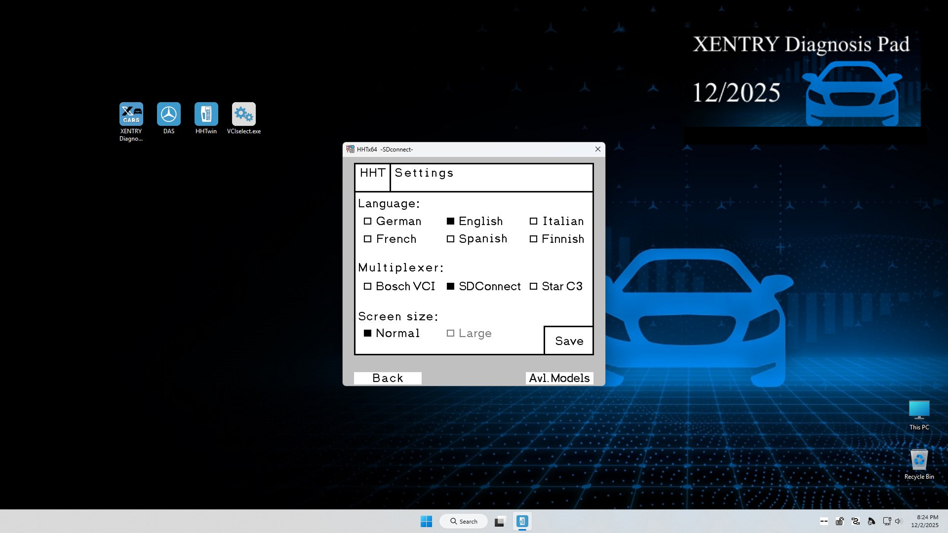Xentry Multi-Language Selection - 1920x1080
